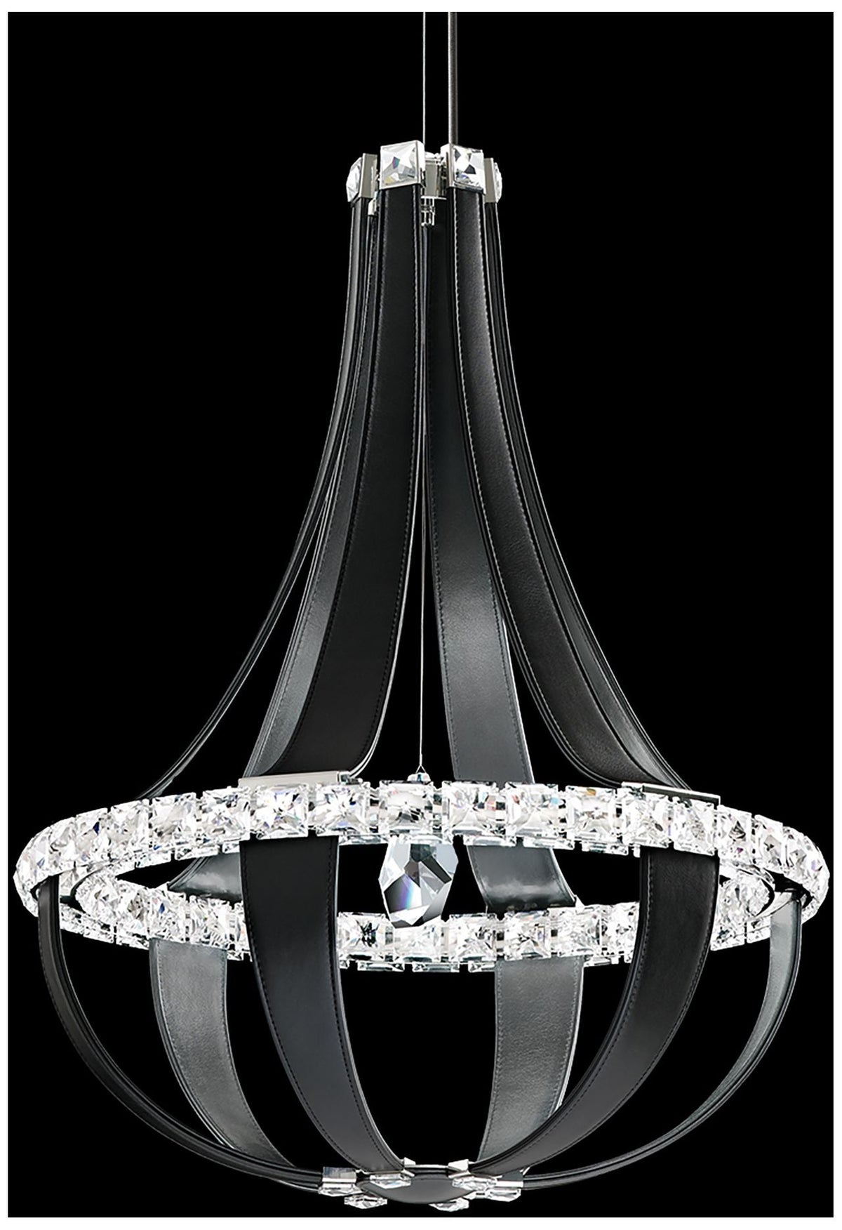 Crystal Empire 20 1/2"W Grizzly Black LED Pendant Light