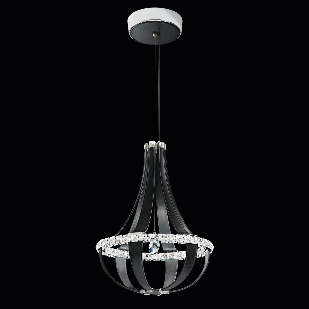 Crystal Empire 20 1/2"W Grizzly Black LED Pendant Light