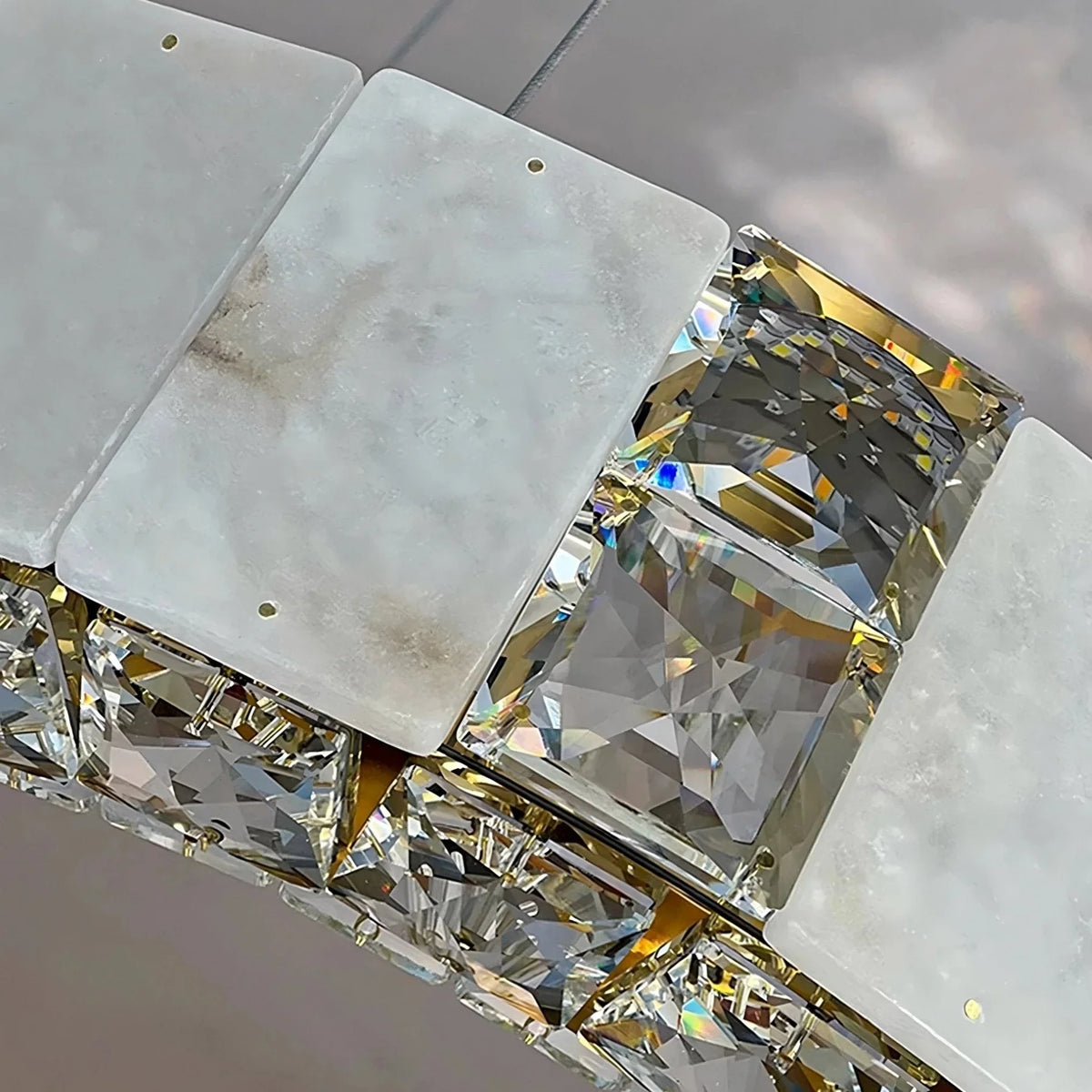 Marble & Crystal Modern Chandelier