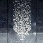 Multi Crystal Pendant Duplex Chandelier