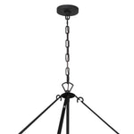 Crystorama Emory 40" Wide Black Forged 22-Light 4-Tier Chandelier