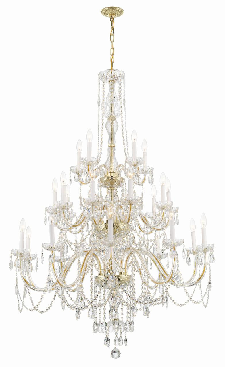 Traditional 25 Light Crystal Chandelier