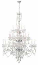 Traditional 25 Light Crystal Chandelier