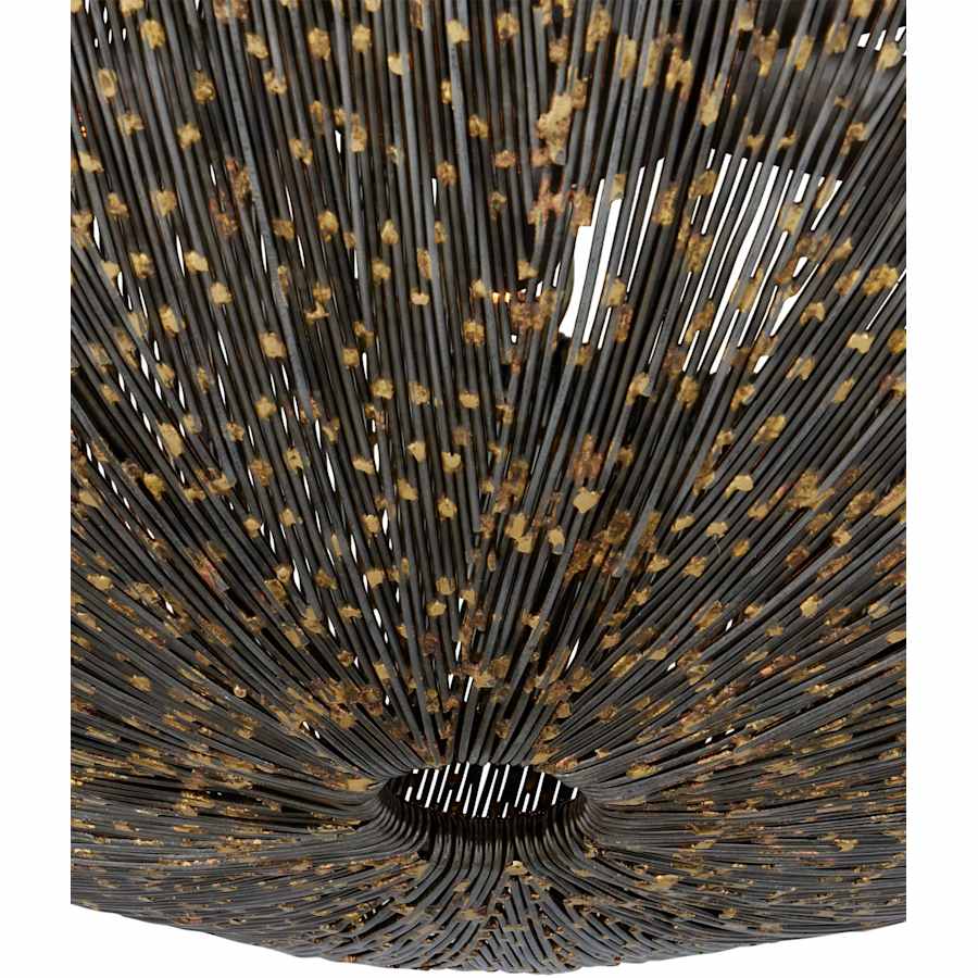 Eduardo 6 Light 30" Wide Chandelier with Black Metal Shade