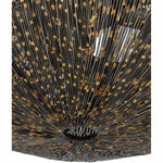 Eduardo 6 Light 30" Wide Chandelier with Black Metal Shade