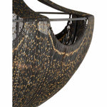 Eduardo 6 Light 30" Wide Chandelier with Black Metal Shade