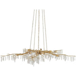 Forest Light 10 Light Wrought Iron Chandelier with Crystal Accents