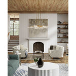 Forest Light 10 Light Wrought Iron Chandelier with Crystal Accents