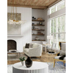 Forest Light 10 Light Wrought Iron Chandelier with Crystal Accents