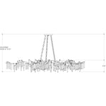 Forest Light 10 Light Wrought Iron Chandelier with Crystal Accents