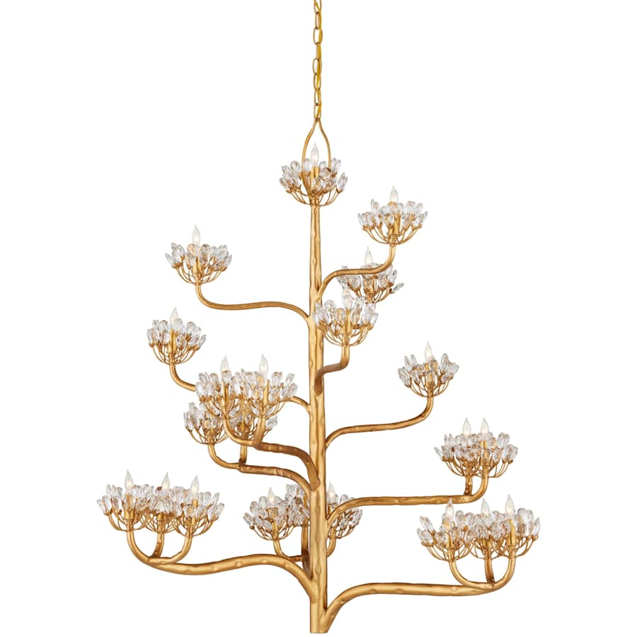Agave Americana 22 Light 42" Wide 5 Tier Chandelier