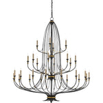 Folgate 28 Light 56-1/2" Wide Wrought Iron Chandelier