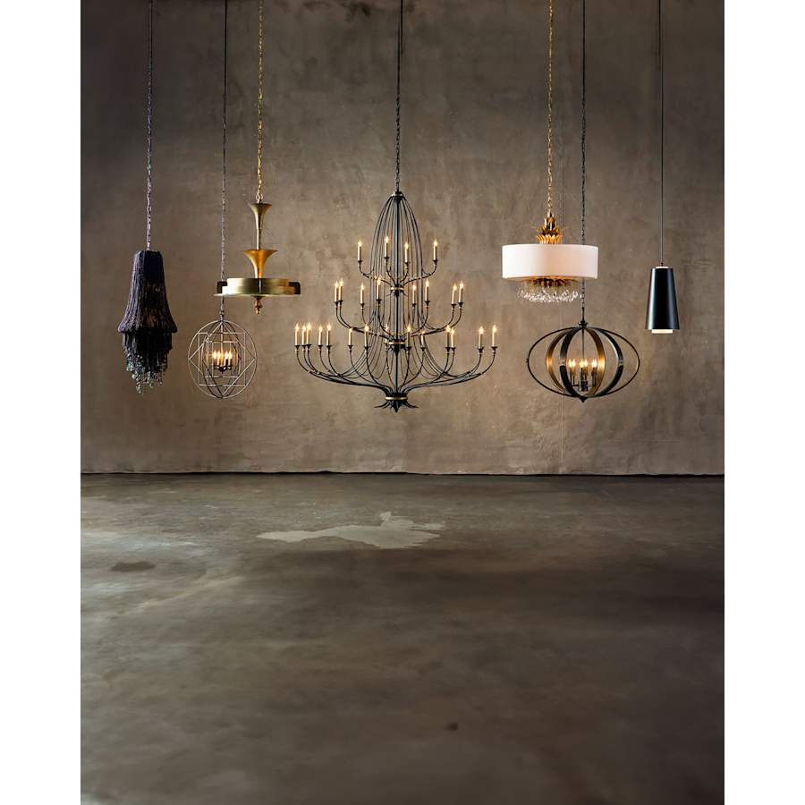 Folgate 28 Light 56-1/2" Wide Wrought Iron Chandelier