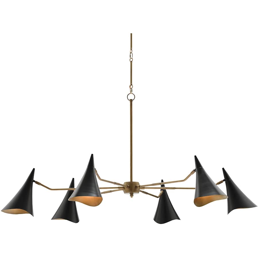Library 6 Light 62" Wide Chandelier
