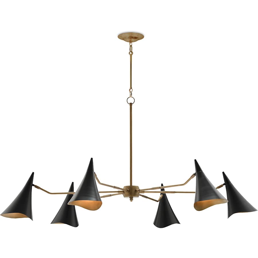 Library 6 Light 62" Wide Chandelier