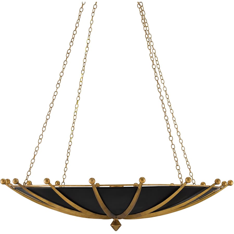 Fontaine 6 Light 41" Wide Wrought Iron Pendant