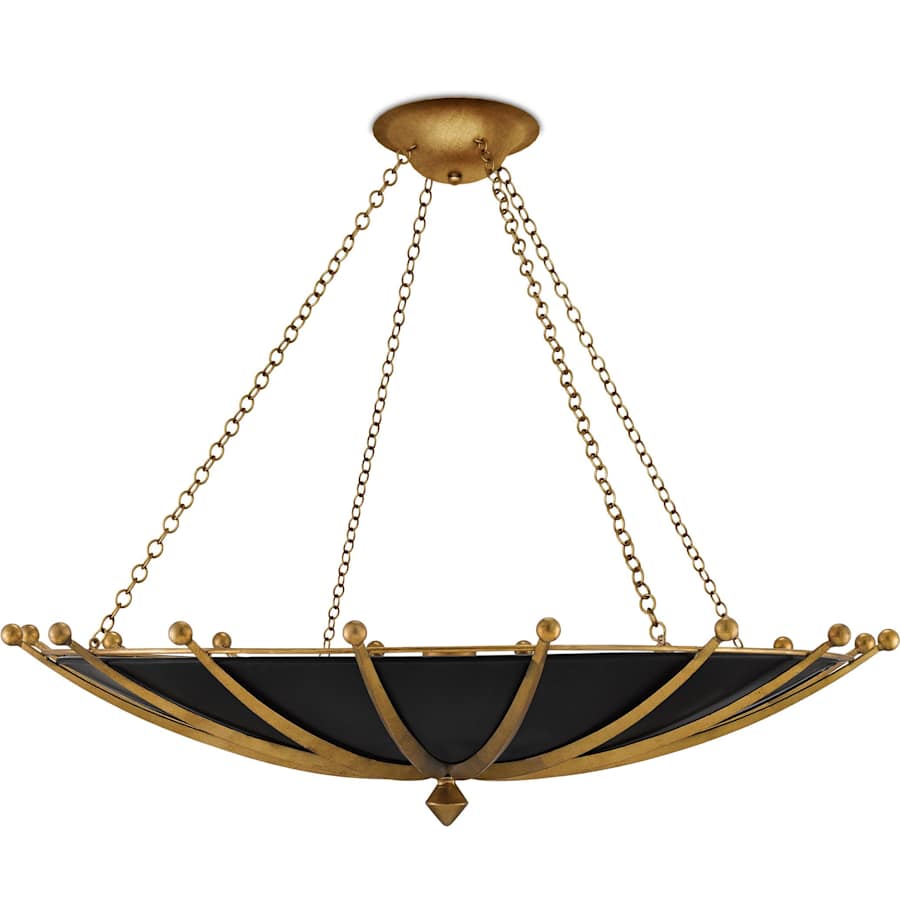 Fontaine 6 Light 41" Wide Wrought Iron Pendant