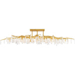 Forest 14 Light 60" Wide Semi-Flush Linear Ceiling Fixture