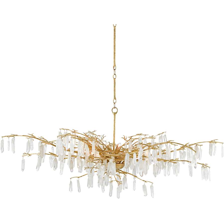 Forest Dawn 8 Light 61" Wide Crystal Chandelier