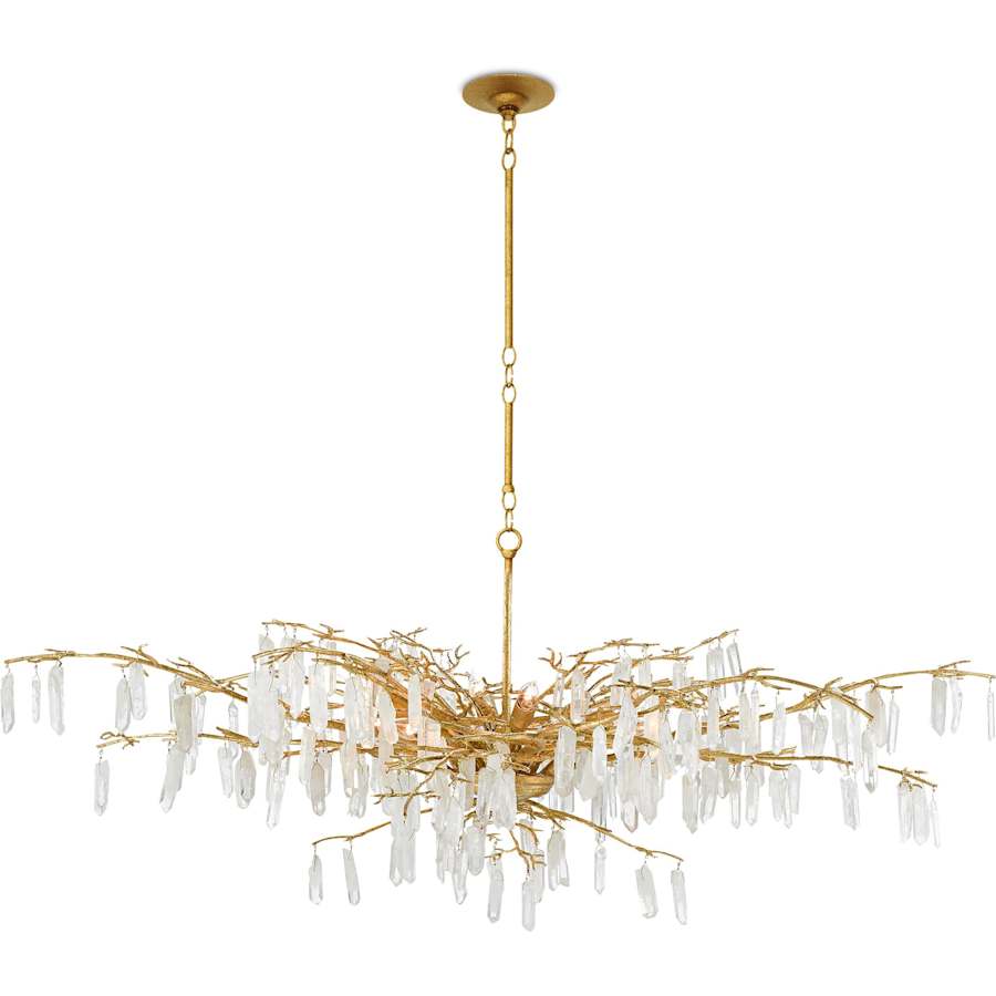 Forest Dawn 8 Light 61" Wide Crystal Chandelier