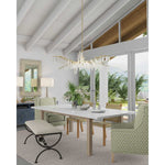 Forest Dawn 8 Light 61" Wide Crystal Chandelier