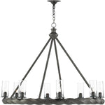 Orson 8 Light 45" Wide Wrought Iron Chandelier