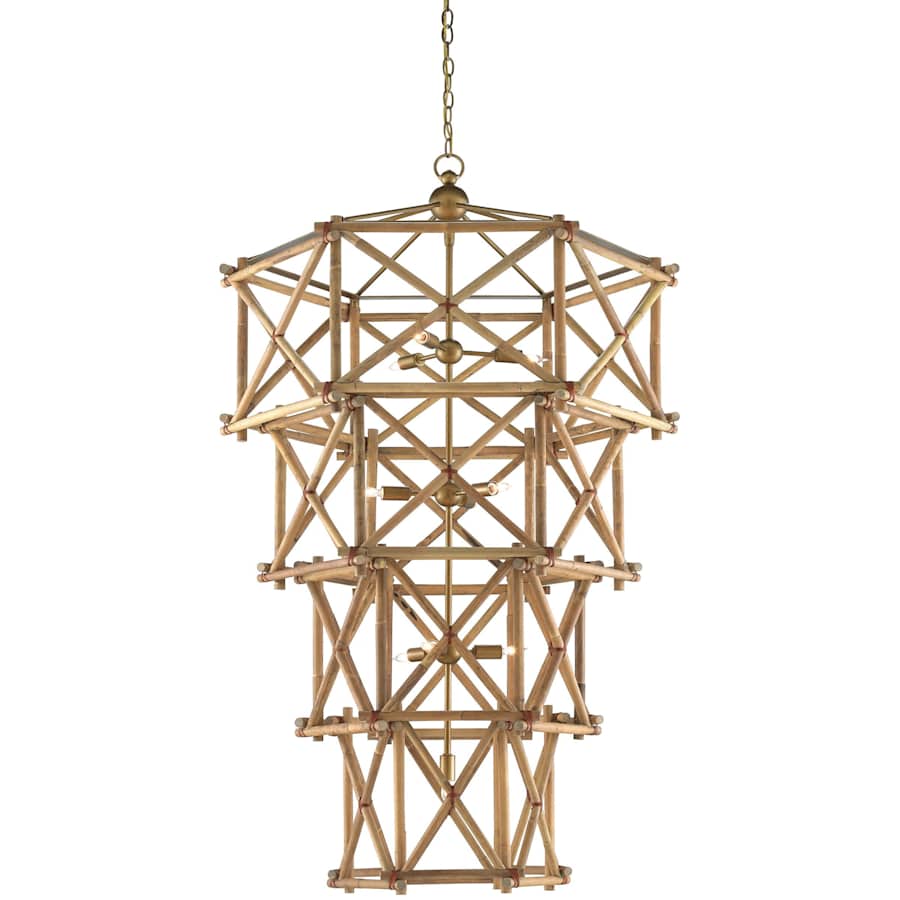 Kingali 10 Light 34" Wide Wrought Iron Chandelier