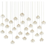 Crystal Bud 30 Light 56" Wide Crystal Linear Pendant