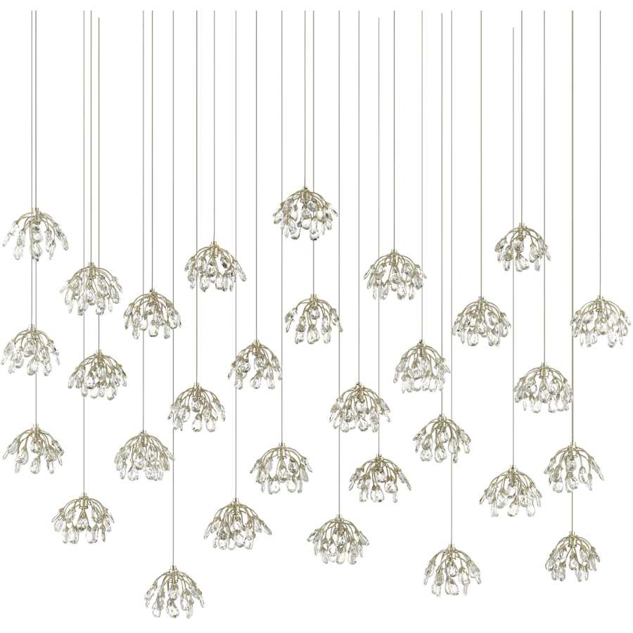 Crystal Bud 30 Light 56" Wide Crystal Linear Pendant