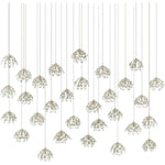 Crystal Bud 30 Light 56" Wide Crystal Linear Pendant