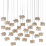Birds Nest 30 Light 54" Wide Abstract Linear Pendant