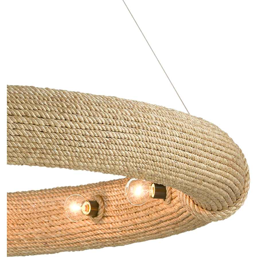 Portmeirion 12 Light 50" Wide Wrought Iron Ring Chandelier