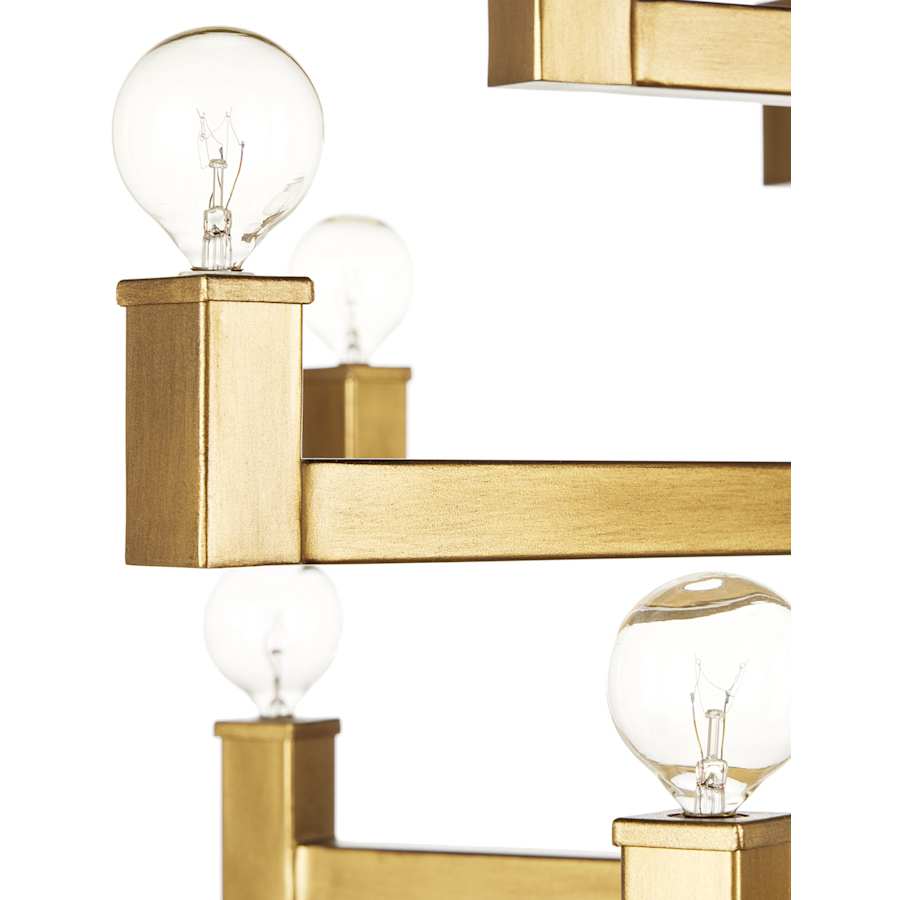 Andre 52 Light 40" Wide Wrought Iron Abstract Chandelier