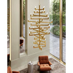 Andre 52 Light 40" Wide Wrought Iron Abstract Chandelier