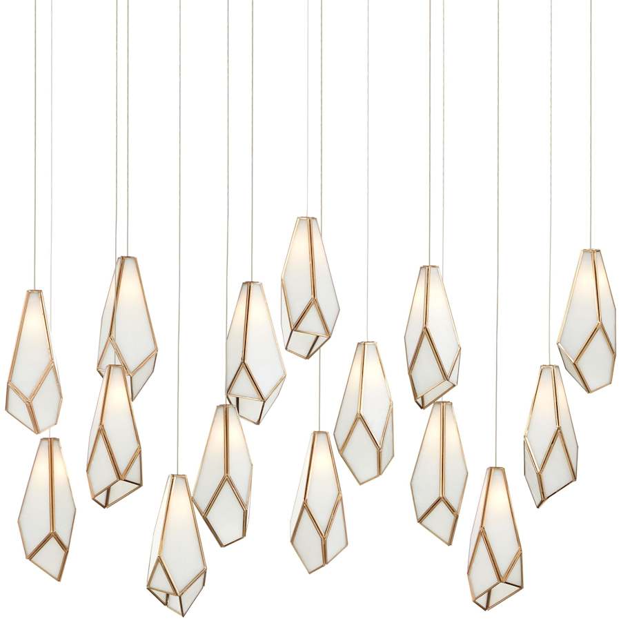 Glace 15 Light 48" Wide Linear Pendant