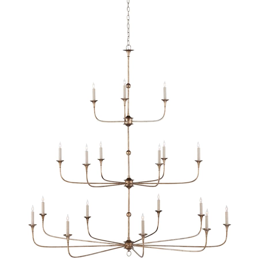 Nottaway 18 Light 60" Wide Wrought Iron Candle Style Chandelier