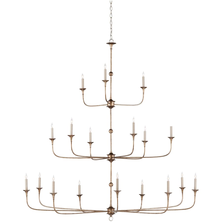 Nottaway 18 Light 60" Wide Wrought Iron Candle Style Chandelier