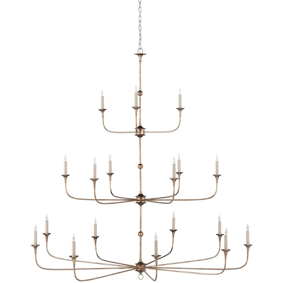 Nottaway 18 Light 60" Wide Wrought Iron Candle Style Chandelier