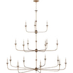 Nottaway 18 Light 60" Wide Wrought Iron Candle Style Chandelier