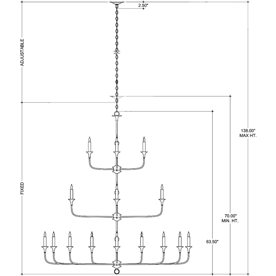Nottaway 18 Light 60" Wide Wrought Iron Candle Style Chandelier
