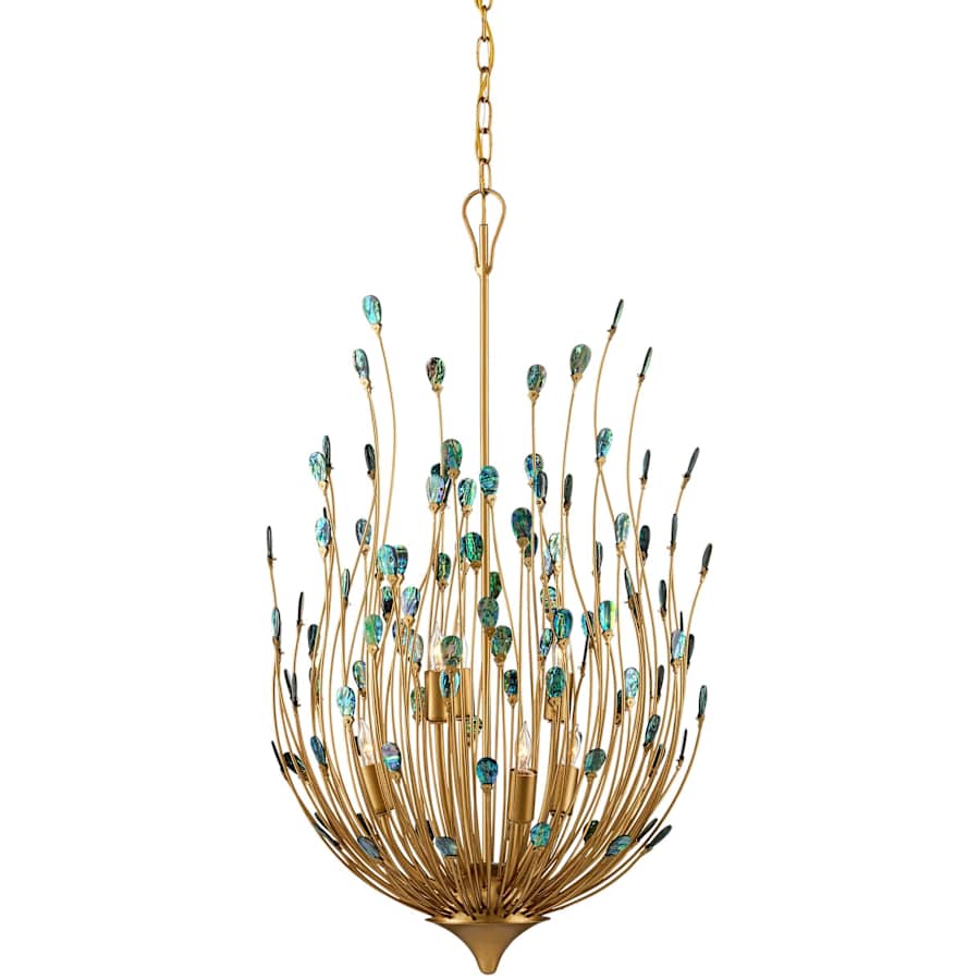 Delphos 6 Light 20" Wide Wrought Iron Pendant