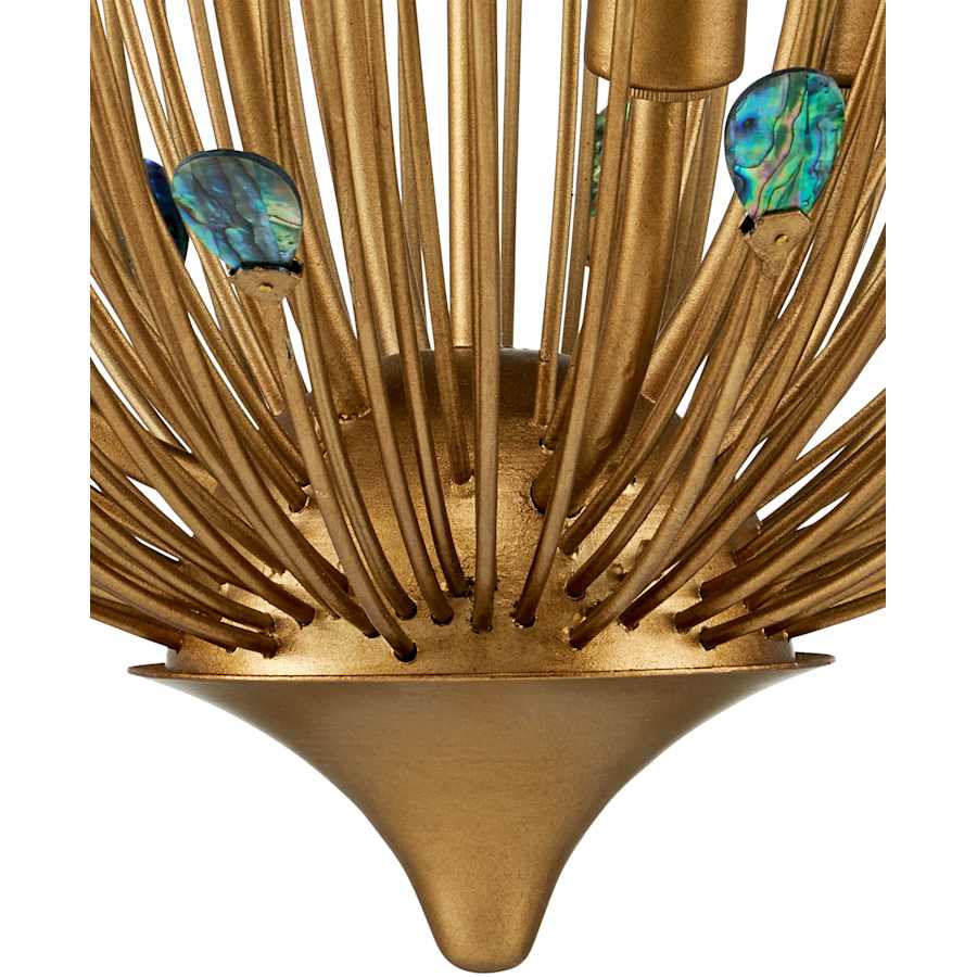 Delphos 6 Light 20" Wide Wrought Iron Pendant