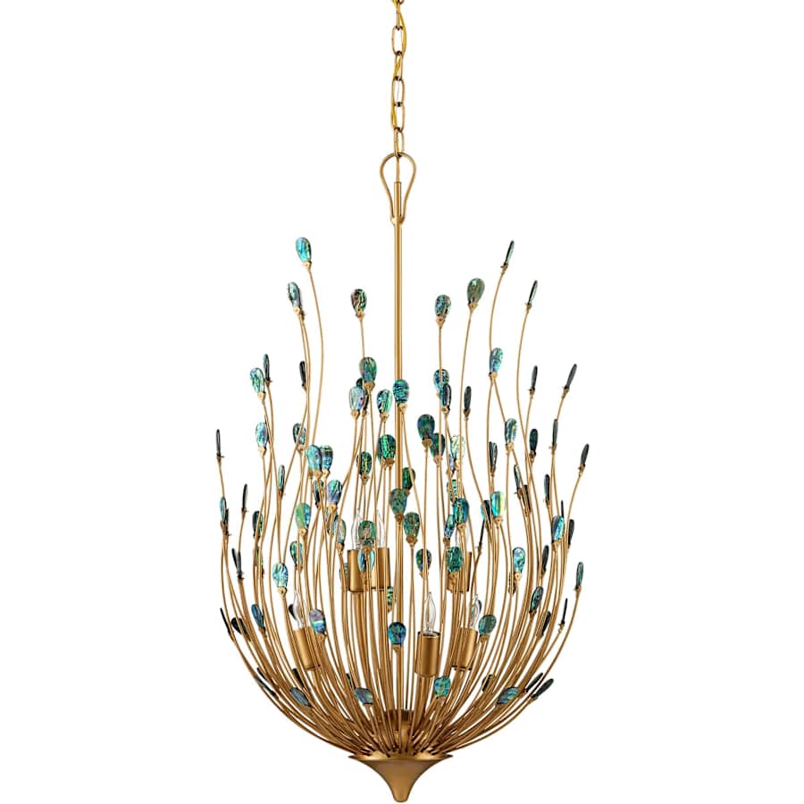 Delphos 6 Light 20" Wide Wrought Iron Pendant