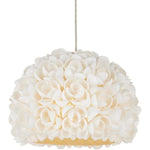 Virtu 15 Light 48" Wide Wrought Iron Linear Pendant with Clamrose Shell Shades