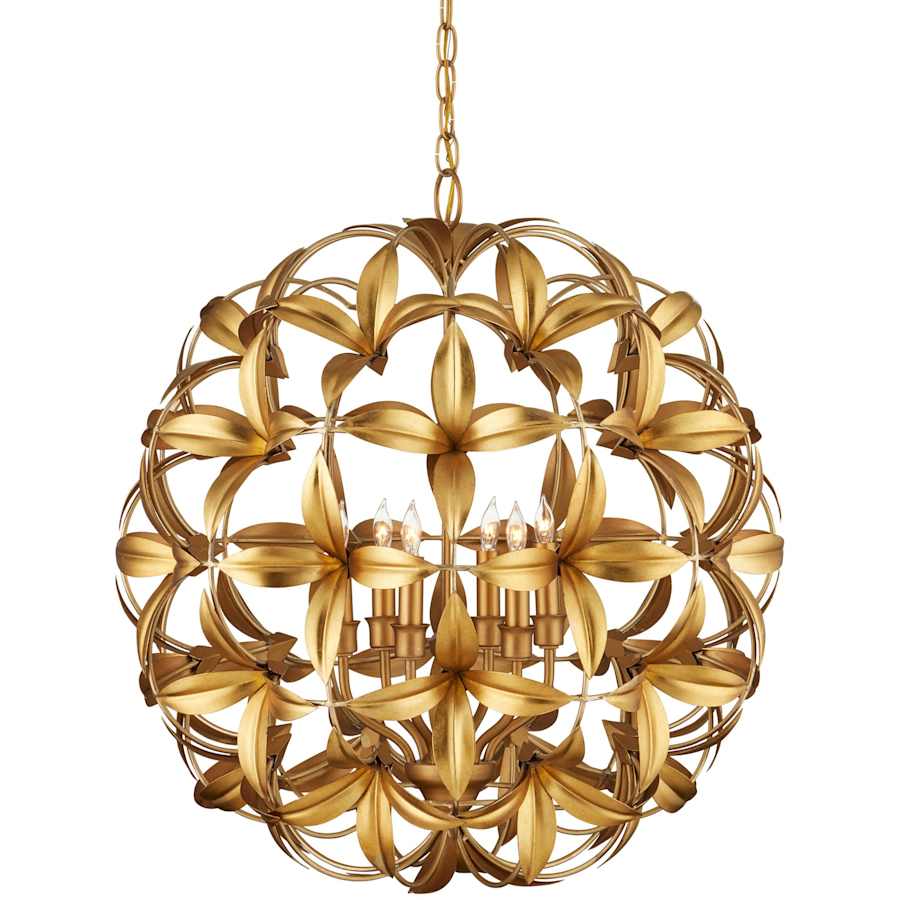 Helenium 6 Light 24" Wide Wrought Iron Pendant