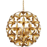 Helenium 6 Light 24" Wide Wrought Iron Pendant
