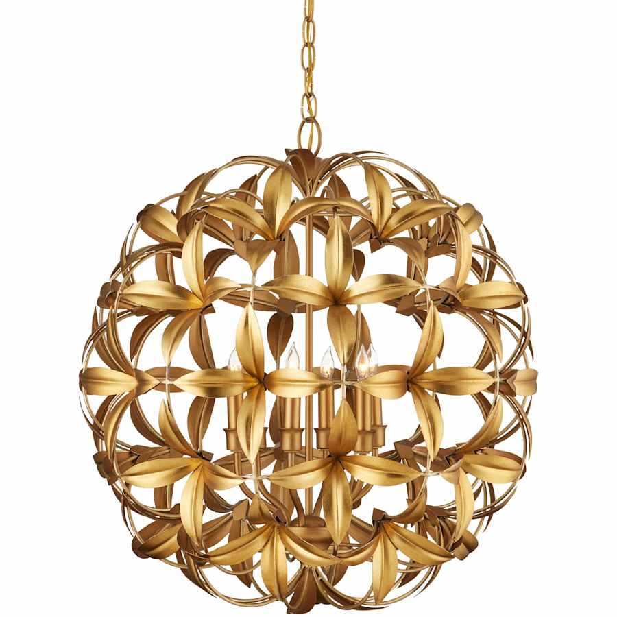 Helenium 6 Light 24" Wide Wrought Iron Pendant