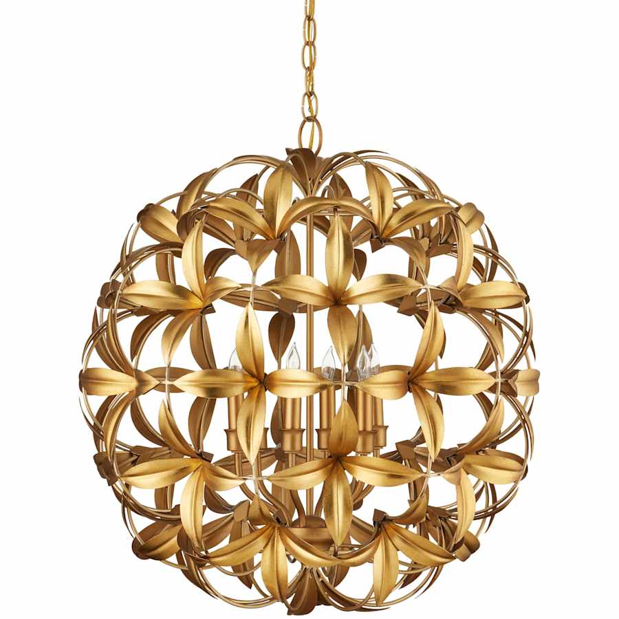 Helenium 6 Light 24" Wide Wrought Iron Pendant