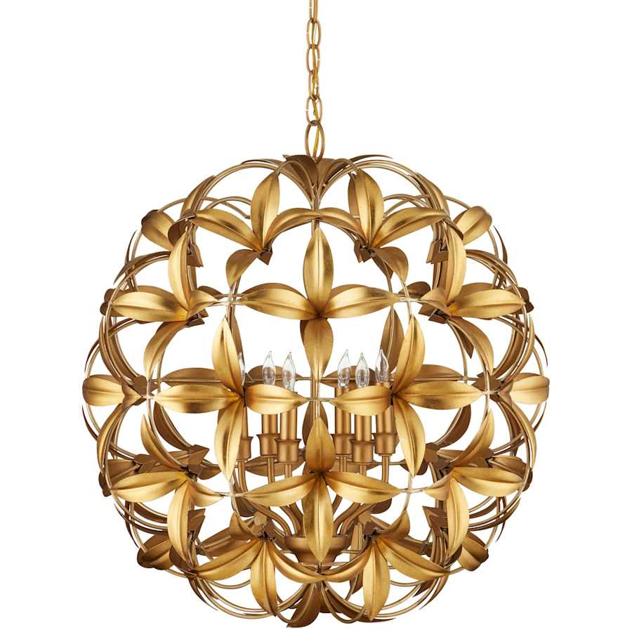 Helenium 6 Light 24" Wide Wrought Iron Pendant