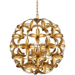 Helenium 6 Light 24" Wide Wrought Iron Pendant